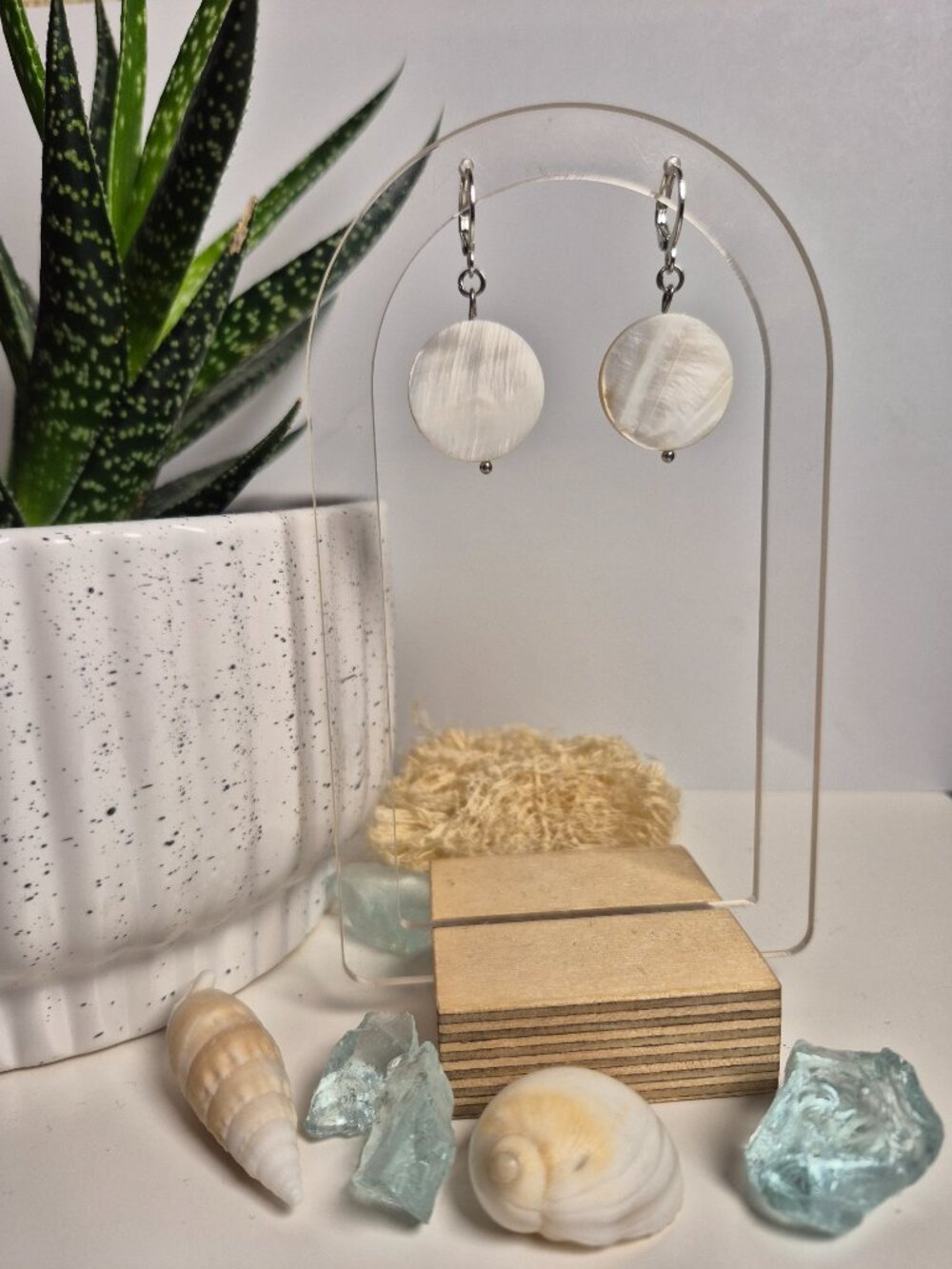 Elegant Sea Shell Dangle Earrings | Ocean Inspired Accessories